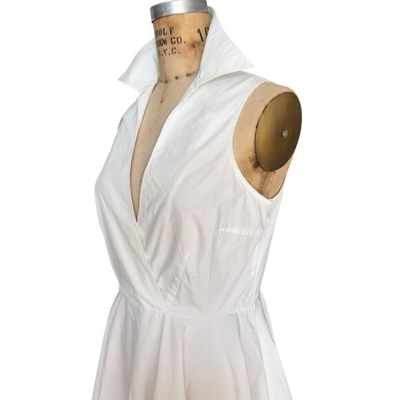 ISLAND COMPANY Marra-Lago White Cotton Dress Size S - Picture 3 of 8